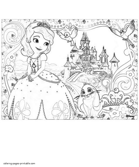 Disney Princess Sofia Coloring Pages