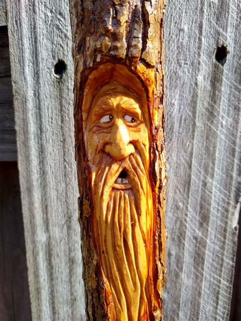 Hand Carved Wood Spirit Dremel Wood Carving Wood Spirit Hand Carved