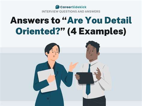 answers    detail oriented  examples career sidekick