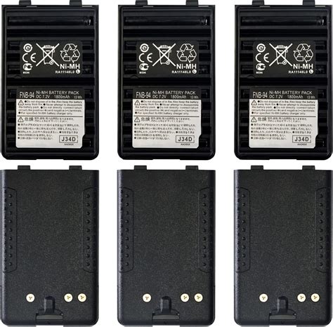 Amazon 6PCS FNB V94 Battery FNB 83 Battery Upgraded For YAESU