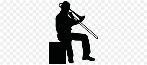 Trombone Silhouette Musician Mellophone Musical Instruments - trombone png download - 400*400 ...