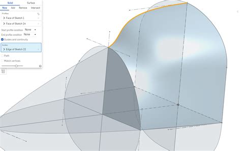 Why When I Loft 2 Surfaces Its Smooth But When I Add A Guide It Adds