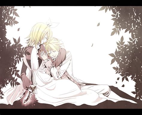 Len Rin Vocaloid Kagamine Rin Blonde Hair Sexy Kiss Cute