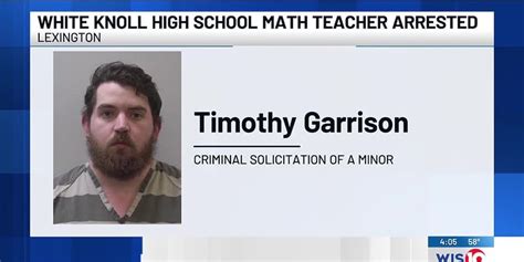 Math Teacher At White Knoll High School Arrested Charged With Criminal