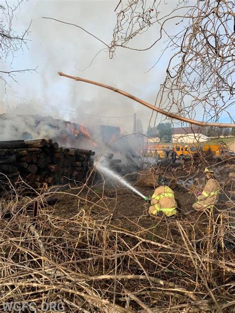 Hay Bale Fire In London Grove West Grove Fire Company