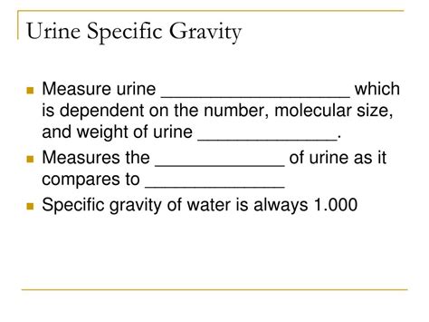 Urine specific gravity range - ffhrom