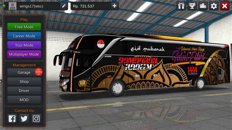 Live Bussid Wings Squad Cahnnel Mabar Youtube