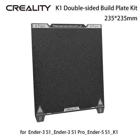 Creality Double Sided Build Plate Kit 235235mm Strong Adhesion Excellent Flatness For Ender 3