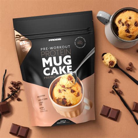 Pre Workout Protein Mug Cake Premix Vaniglia E Scaglie Di Cioccolato