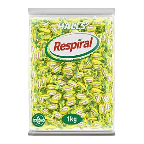 1kg de Halls Respiral Caramelos Duros Sabor Limón y Mentol