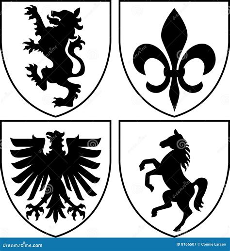 Heraldic Crestscoat Of Arms Eps Stock Vector Illustration Of