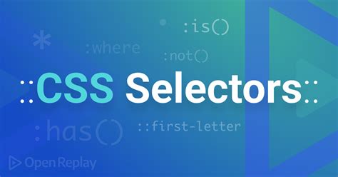 Modern Css Selectors