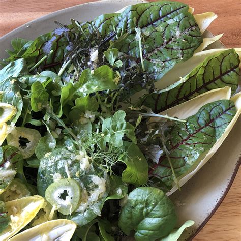 Bitter Greens Salad With Roasted Fennel And Lemon Mustard Dressing L Sweet Vegan Living