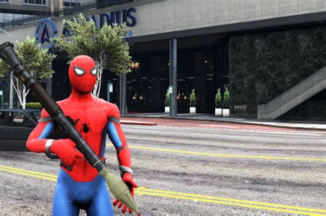 最新的gta5模组 Spiderman Gta5