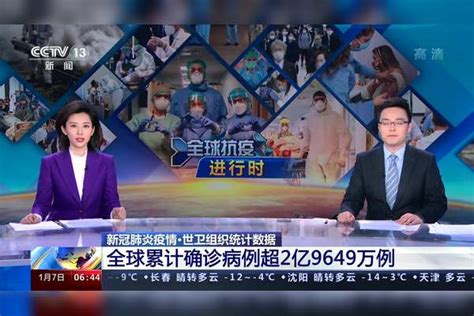 世卫组织统计数据 全球累计确诊病例超2亿9649万例病例全球世卫组织