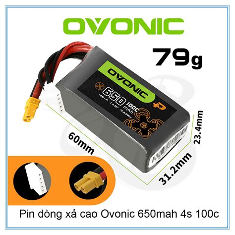 Pin dòng xả cao Ovonic 650mah 4s 100c