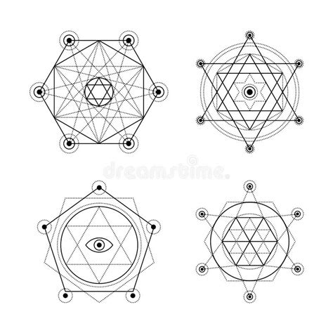 Sacred Geometry Set Stock Vector Illustration Of Religion 173836775