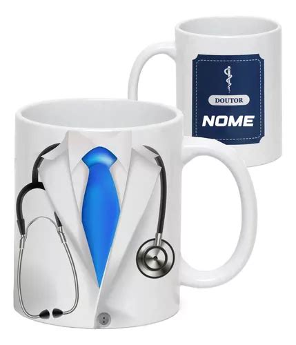 Caneca Medicina Jaleco Personalizada Nome Caixa Parcelamento