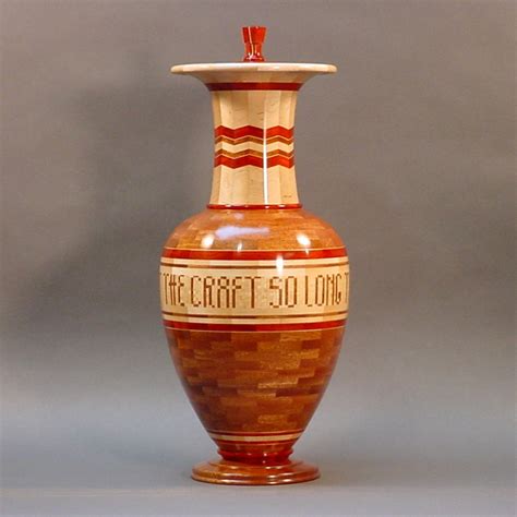 Segmented Wood Urn 25 Toms Woodcrafts