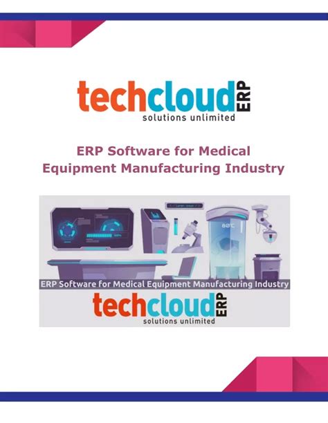 PPT ERP Software For Medical Equipment Manufacturing Industry