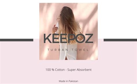 Keepoz Serviette Cheveux Coton Super Absorbant S Chage Rapide