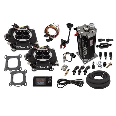 Fitech 32262 Go Efi 2x4 Fuel Injection System Matte Black