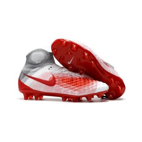 2017 Scarpe Da Calcio Nike Magista Obra II Fg Bianco Rosso