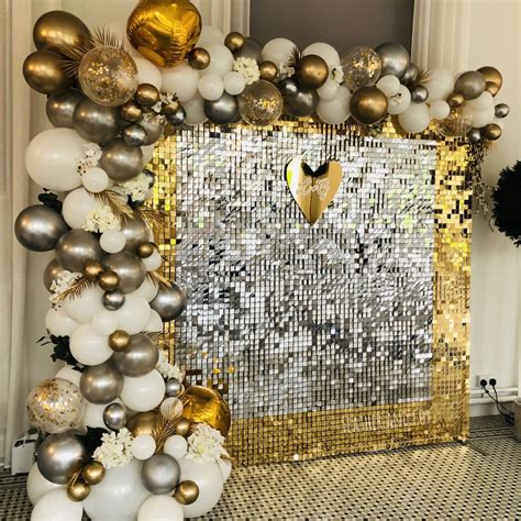 Sequin Backdrop Hire Balloon Arch Prom Backdrops Sequin Backdrop