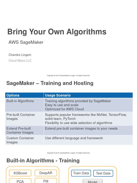 AWS+SageMaker+Custom+Algorithms+and+Frameworks (1) | PDF | Computer ...