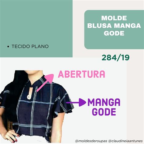 Molde Blusa Manga Gode Camaleoa Atelier De Costura