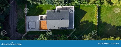 Drone View On Elegant House Panorama Stock Image Image Of Building