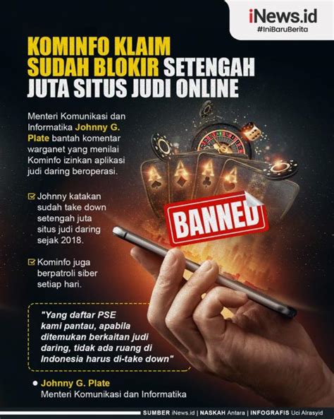 Infografis Kominfo Sebut Sudah Blokir Judi Online