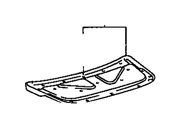 Lexus ES 300 Clip For Back Door Trim For Room Partition