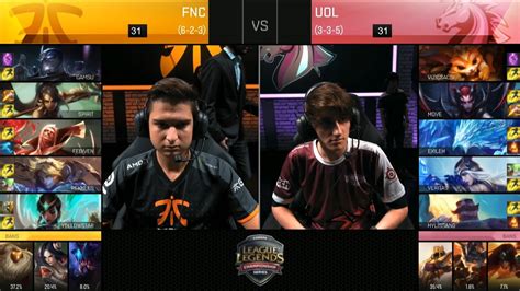 UOL Vs FNC Game 2 Highlights UNICORNS OF LOVE Vs FNATIC EU LCS Week 6