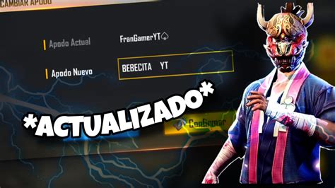 Como Cambiar Tu Nombre De Free Fire