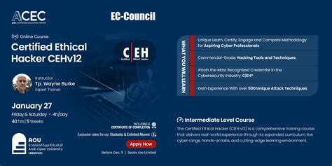 Exciting News Acec In Collaboration With Ec Council Presents The Certified Ethical Hacker C