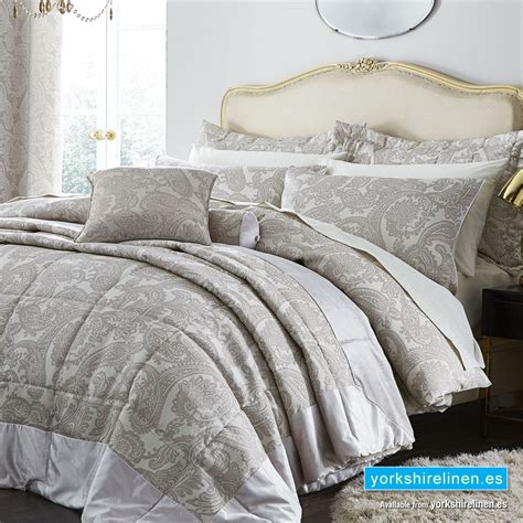 Opulent Jacquard Champagne Duvet Cover Set Yorkshire Linen Spain