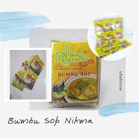 Jual Bumbu Sop Nikma Khas Padang 5 Gram Shopee Indonesia