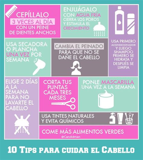 Consejos Para Cuidar Tu Cabello Correctamente Infograf As Y Remedios