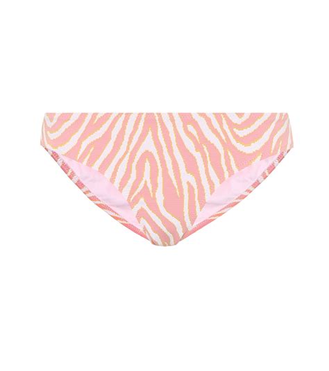 Cape Town Zebra Print Bikini Bottoms In Pink Heidi Klein Mytheresa