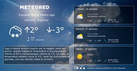 Meteo Kokory Previsioni A Giorni Meteored