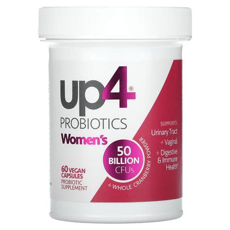 Up4 Probiotics Women S 50 Billion 60 Vegan Capsules 25 Billion Cfus Per Capsule