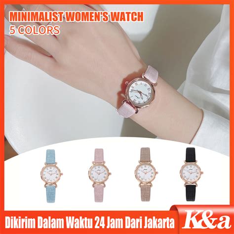 Jual Jam Tangan Wanita Jhui Kecil Analog Romawi Fashion Wanita Shopee