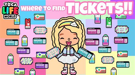 Where To Find All Tickets Toca Life World Daisy Games Youtube