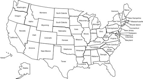 Us Color Map With State Names Clip Art at Clker.com - vector clip art ...