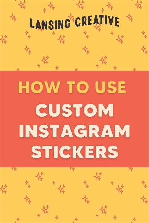 How to Use Custom Instagram Stickers | Social media design inspiration ...