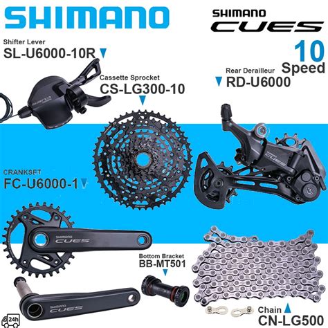 Shimano CUES U6000 10 Speed Group MTB U6000 SL RD LG300 LG400 Cogs