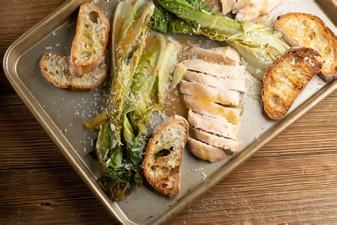 Sheet Pan Chicken Caesar Salad Framed Cooks