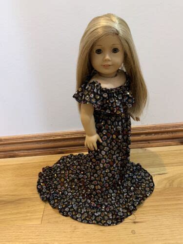 Handmade Fits 18” American Girl Doll Clothes Long Hawaiian Party Dress Black Ebay