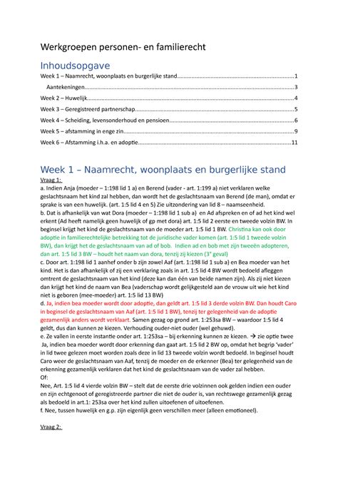 Werkgroepen Personen En Familierecht Werkgroepen En Familierecht